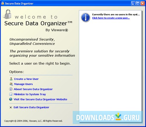 Secure Data Organizer