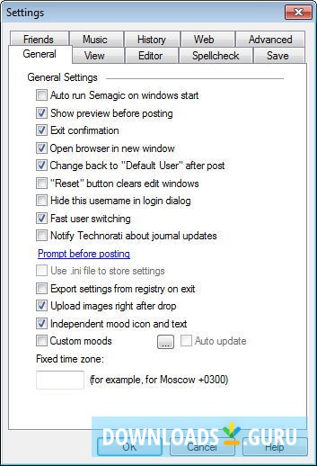 General Settings