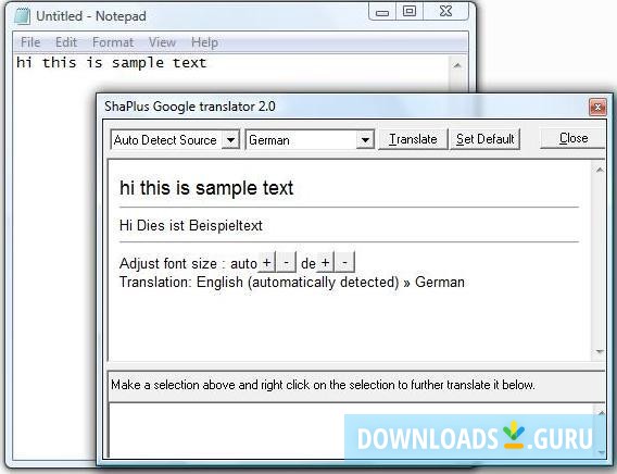google translator download for windows 7
