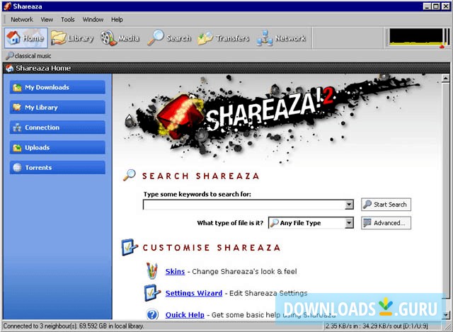 Shareaza – p2p client