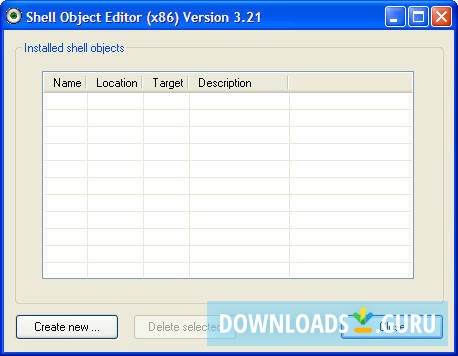 Shell Object Editor