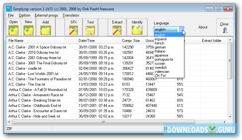 Simplyzip download the last version for windows