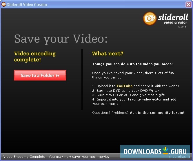 Slideroll Video Creator