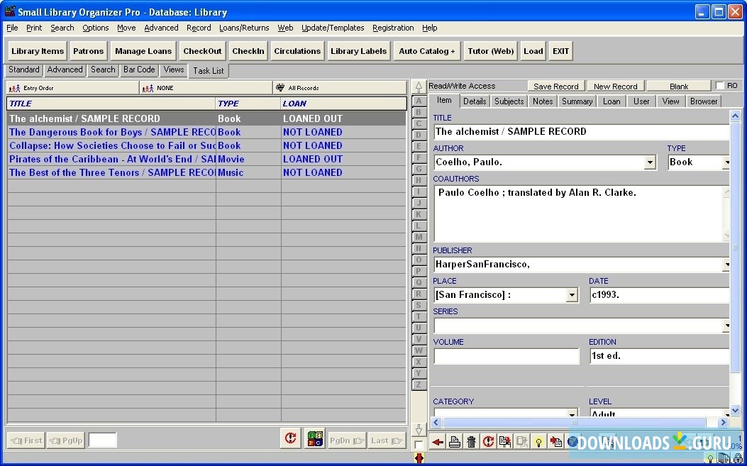 Small Library Organizer Pro