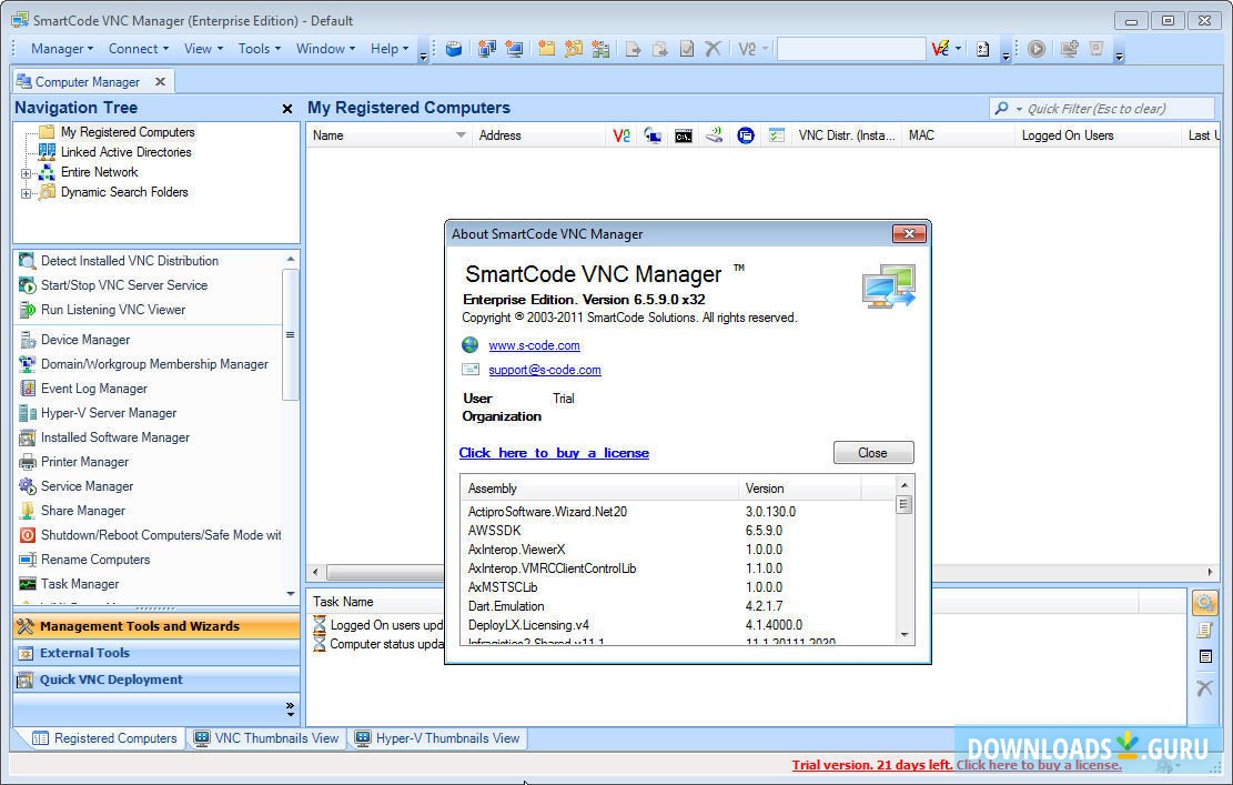 vnc server default window manager