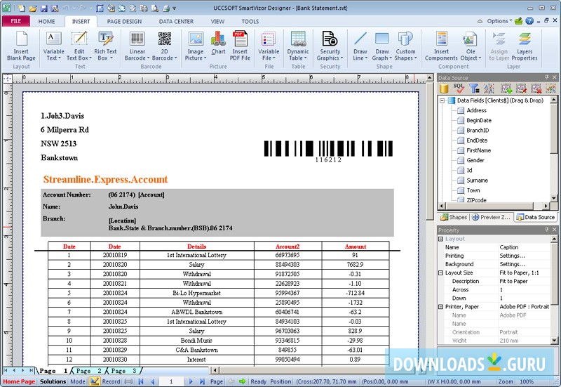 SmartVizor Bill Statement Batch Printing Software