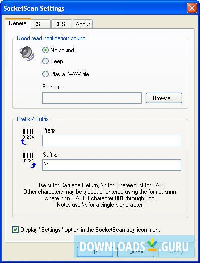 SocketScan for Windows XP