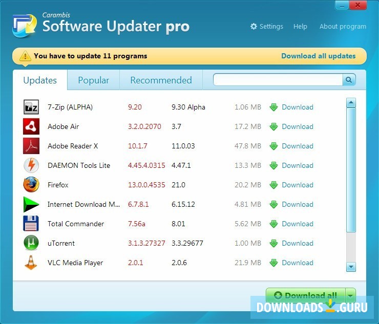visualiner pro32 update software