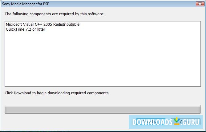 Sony Media Manager for PSP