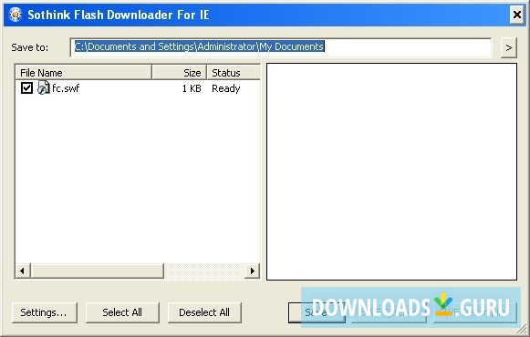 Sothink SWF Catcher for Internet Explorer