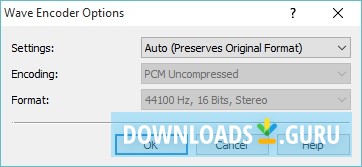 Wave Encoder Options