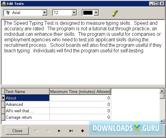 typing speed test free download for windows 7