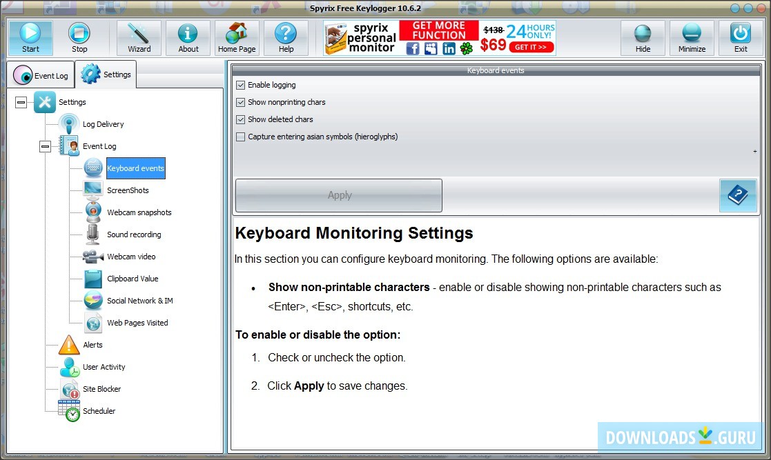 Spyrix Free Keylogger