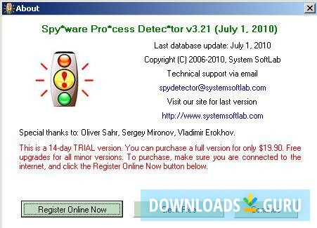 Spyware Process Detector