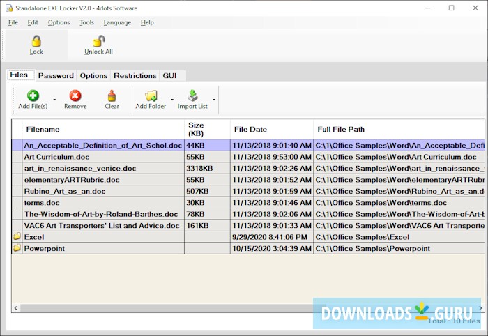 Standalone EXE Locker