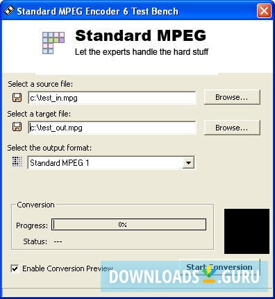 Standard MPEG Encoder
