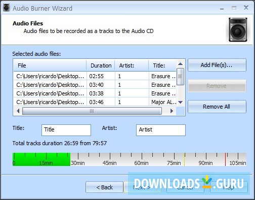 Audio Burner Wizard