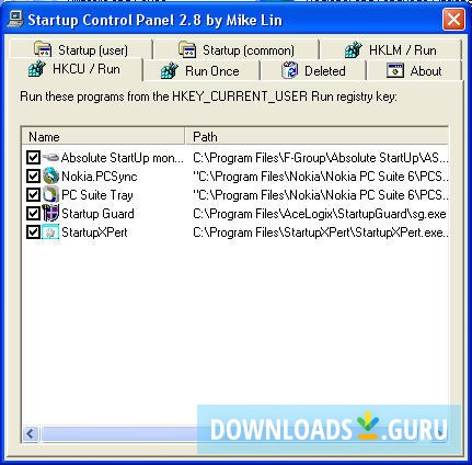 Startup Control Panel