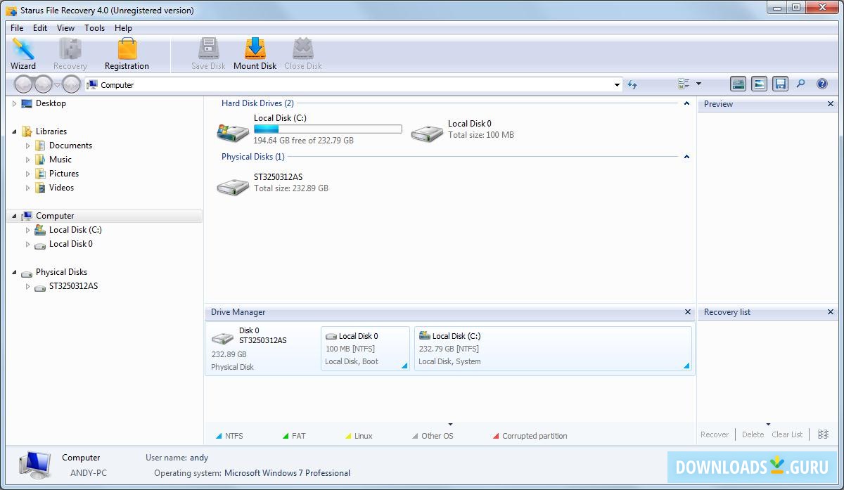 Starus Excel Recovery 4.6 instaling