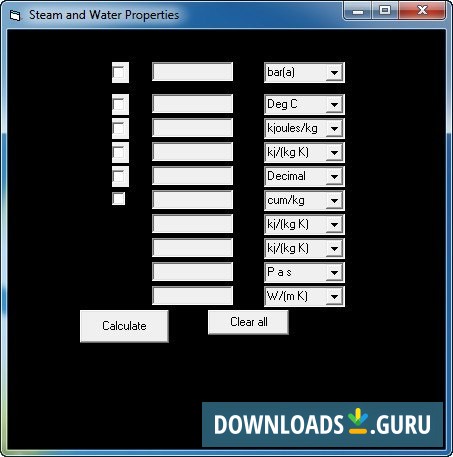Steam and Water Properties