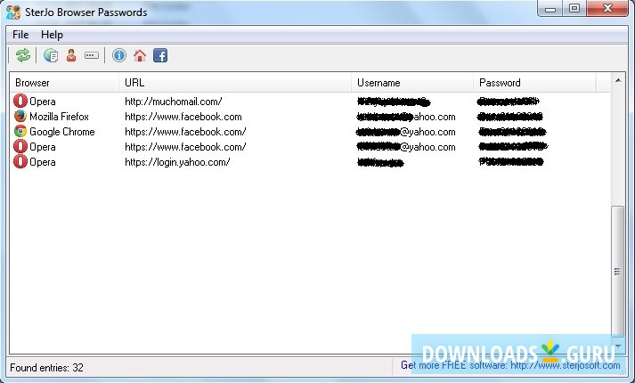 SterJo Browser Passwords