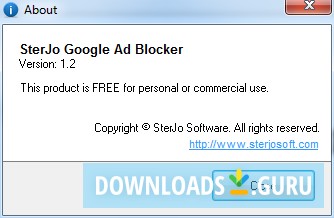 SterJo Google Ad Blocker