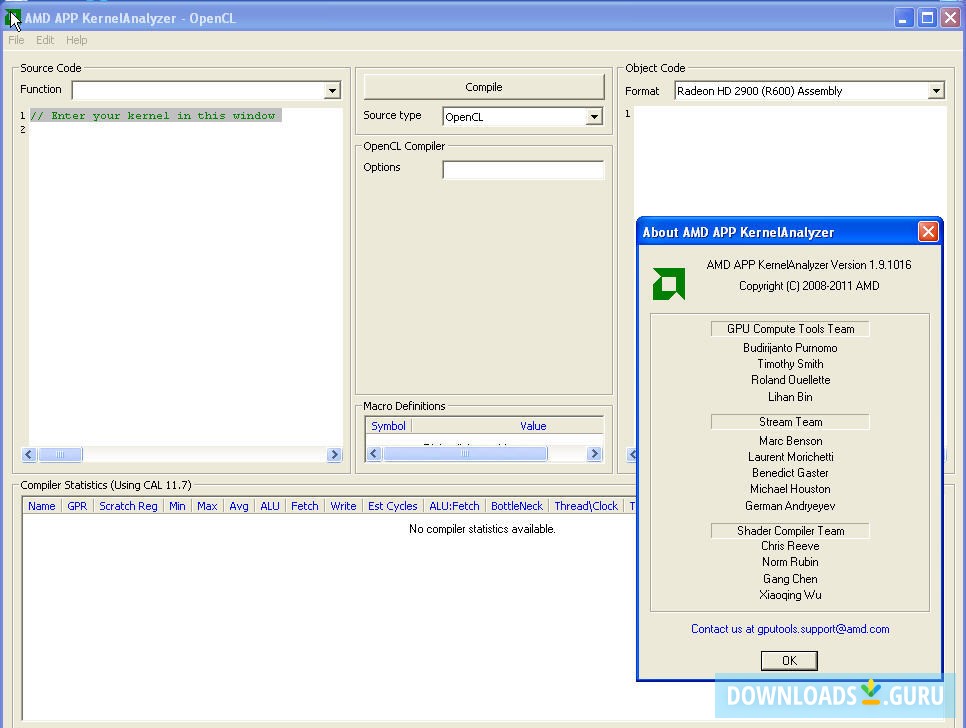 Stream KernelAnalyzer