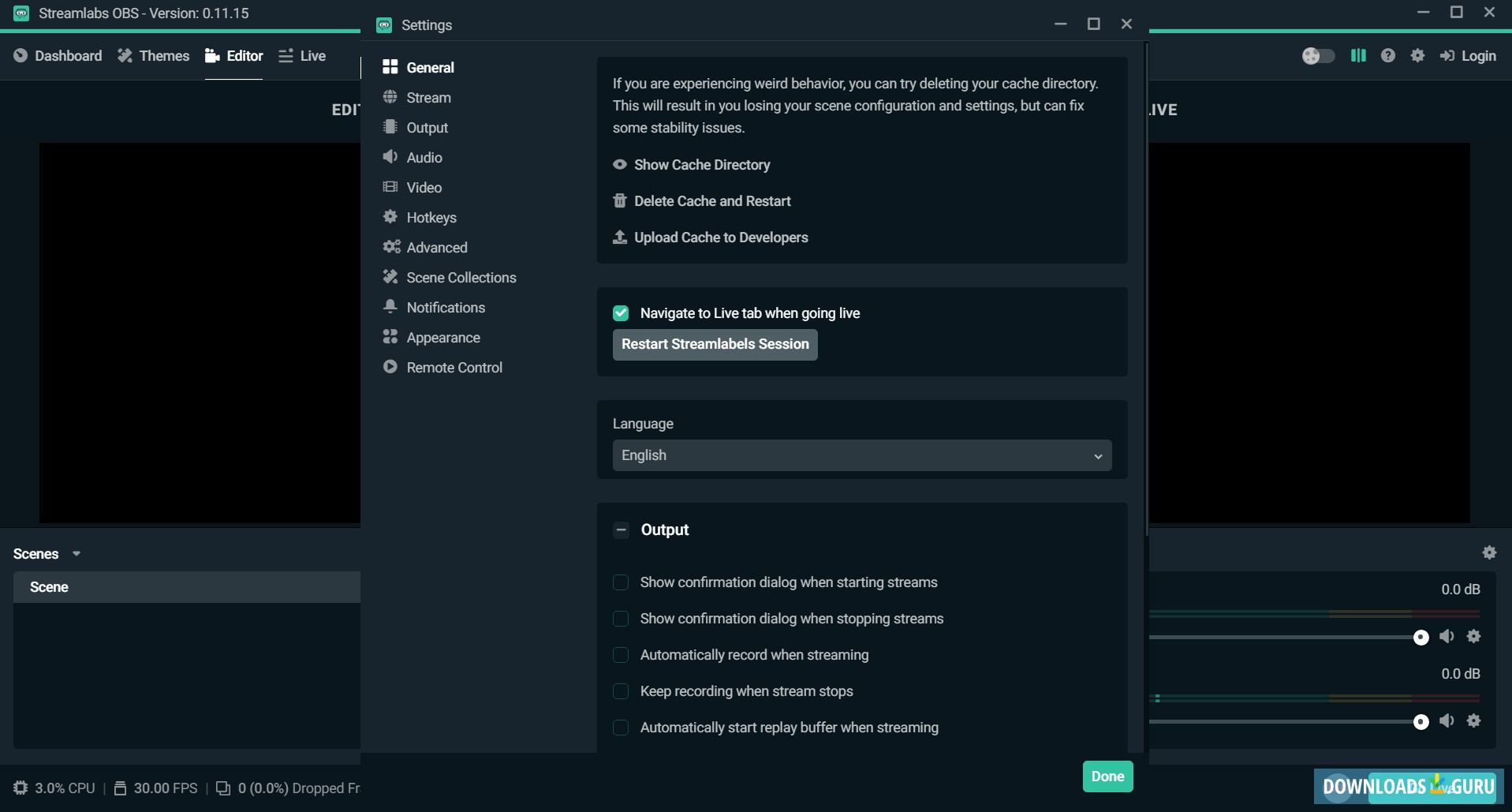 best settings for streamlabs obs