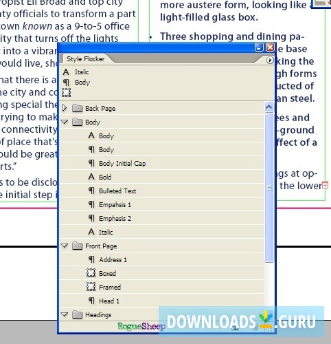 Style Flocker for InDesign