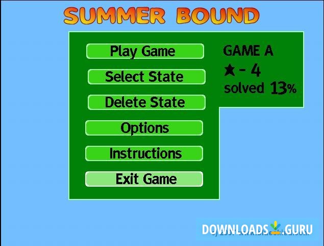 Main menu