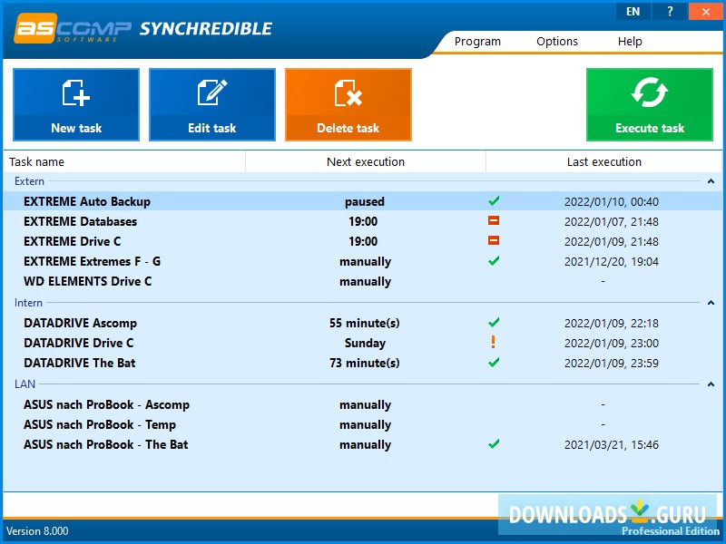 downloading Synchredible Professional Edition 8.103