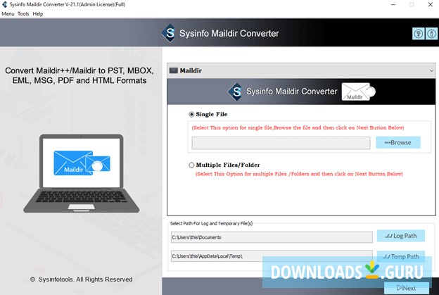 SysInfo Maildir Converter Tool