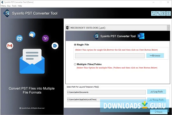 SysInfo PST to PDF Converter