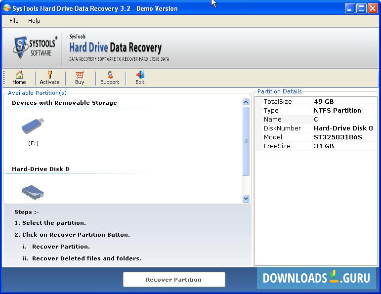 SysTools Hard Drive Data Recovery