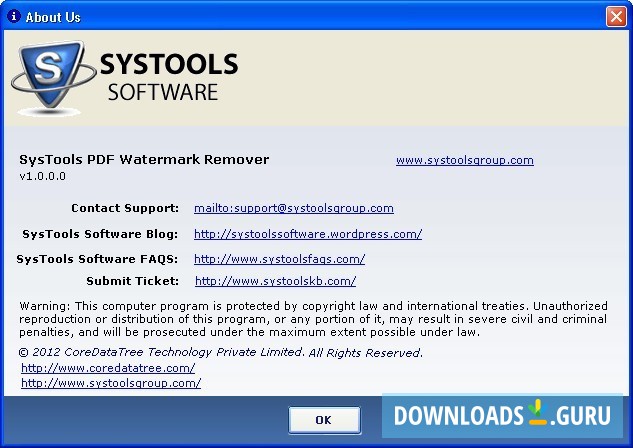 SysTools PDF Watermark Remover