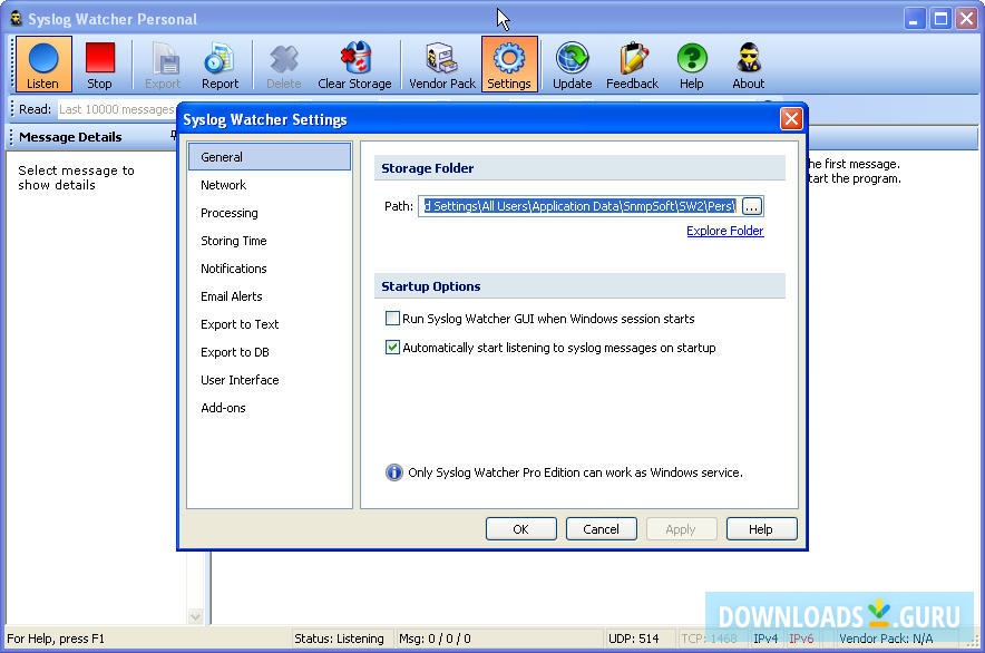 Syslog Watcher Personal Edition