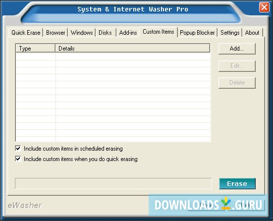 System & Internet Washer