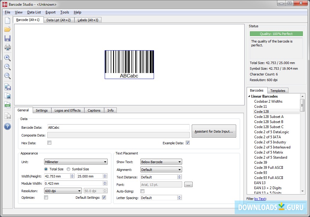 TEC-IT Barcode Studio