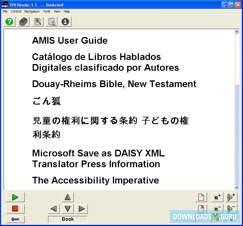 TPB Reader Bookshelf