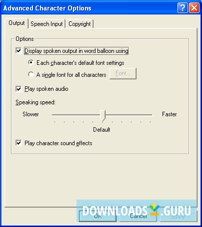 Advanced Character Options