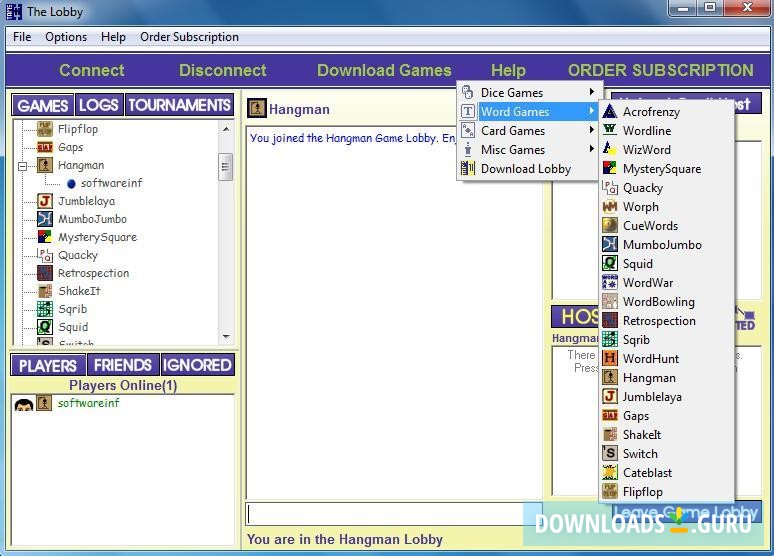 Tams11 Software Gaming Lobby
