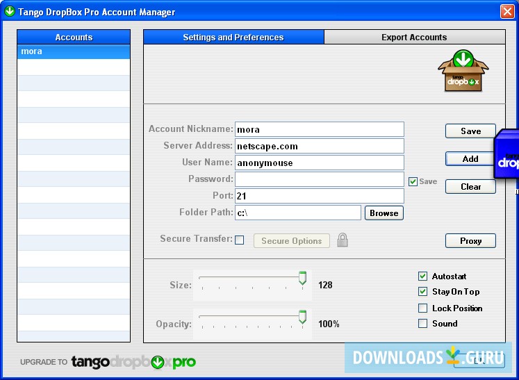 Settings and preferences.