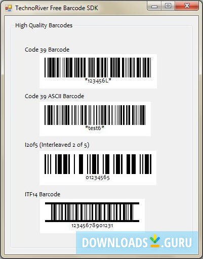 TechnoRiver Free Barcode SDK