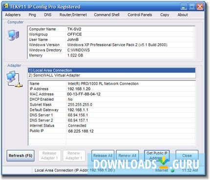 Tek911 IP Config Pro