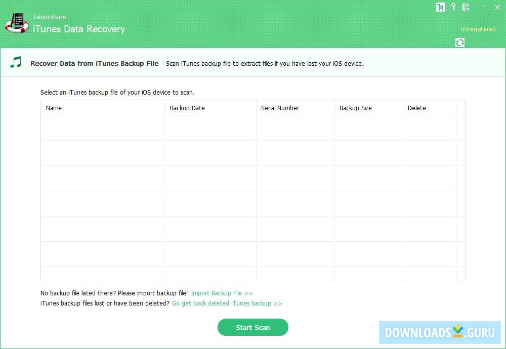 Tenorshare iTunes Data Recovery