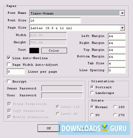 Text To PDF Converter