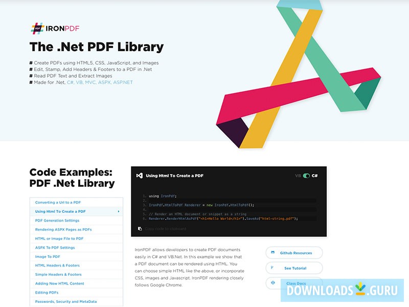 The .Net PDF Library