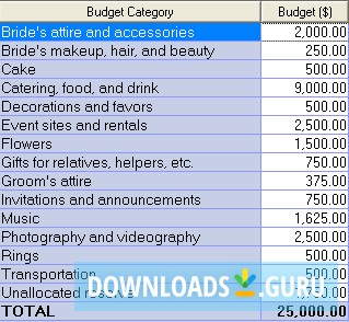 The Organized Wedding