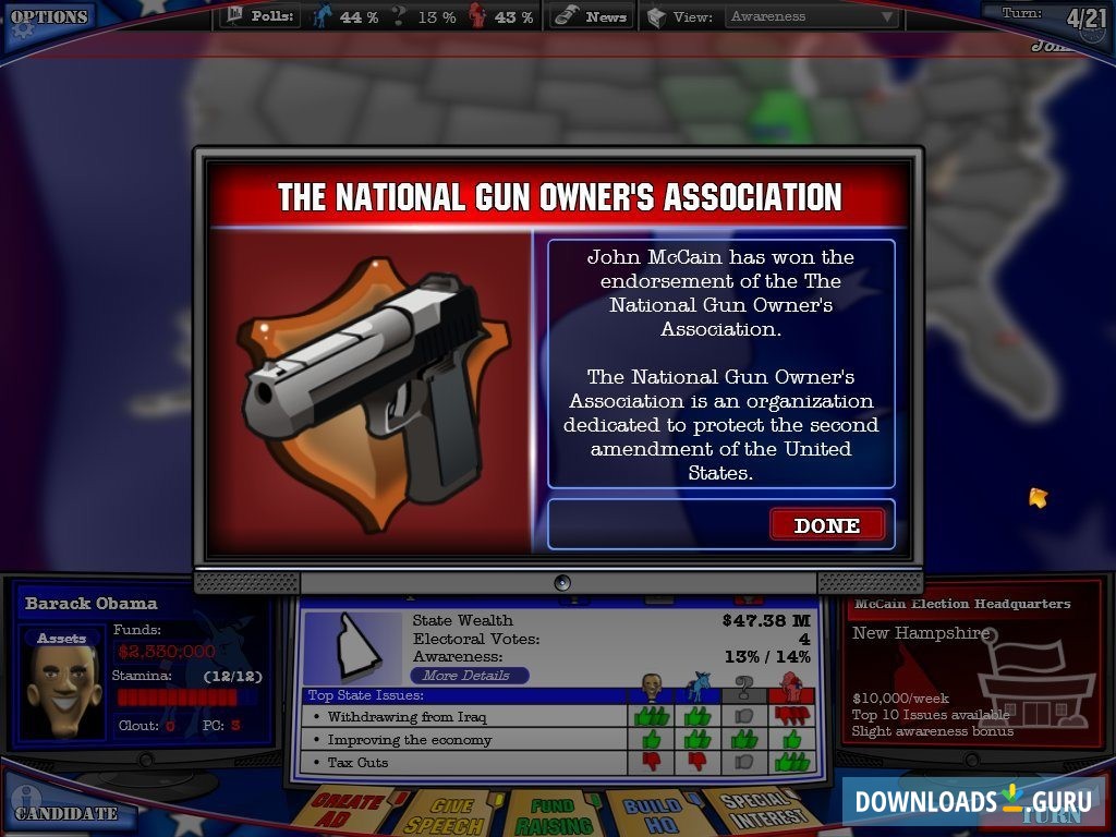 McCain Wins a Endorsement