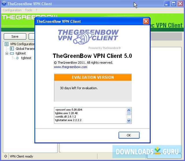 thegreenbow vpn client address